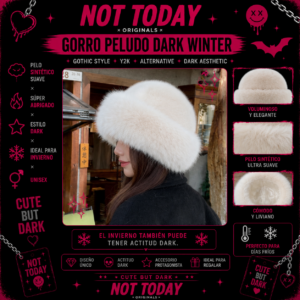 Gorro Peludo Dark Winter Blanco – Not Today Originals