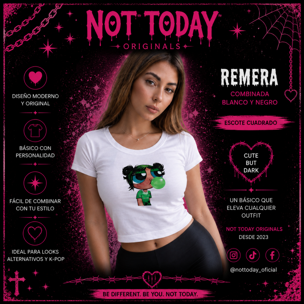 Remera Crop Bellota – Blanca