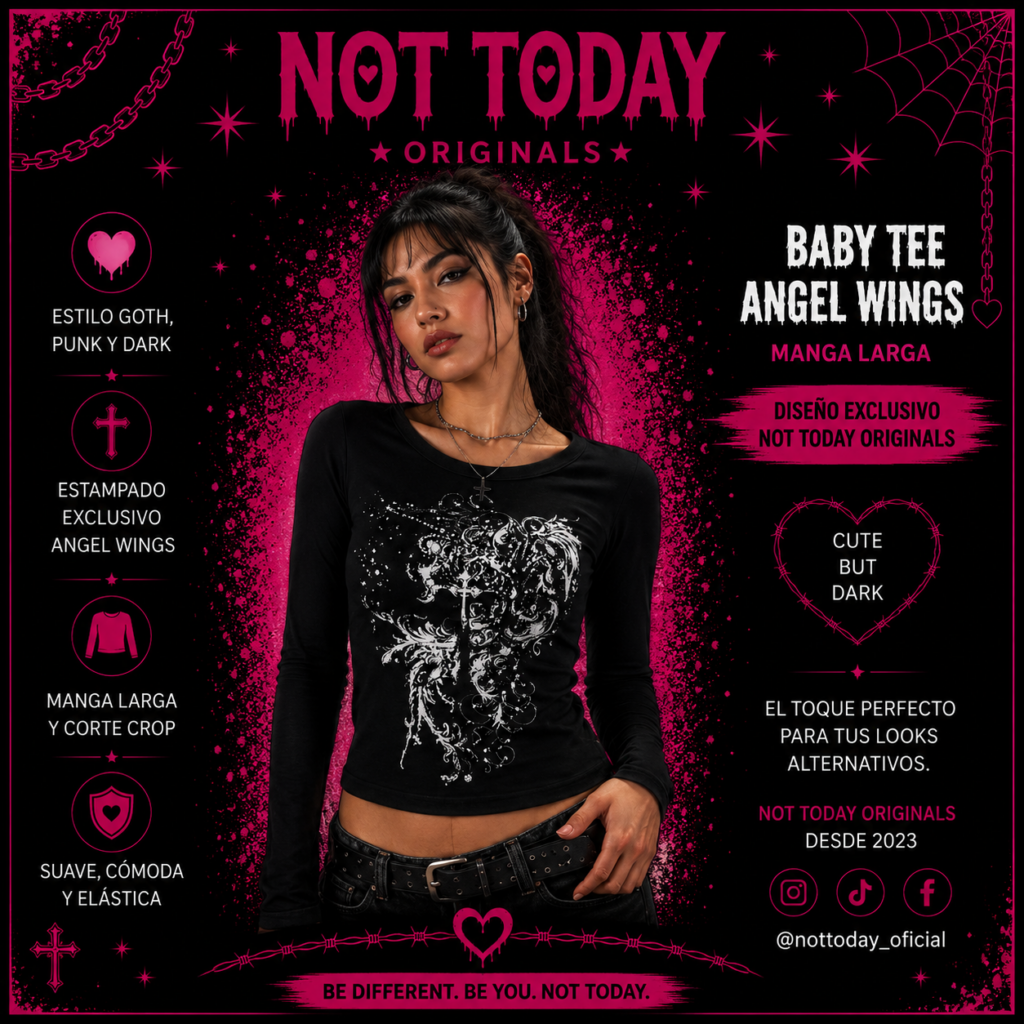 Remera Manga Larga Inspire – Negra