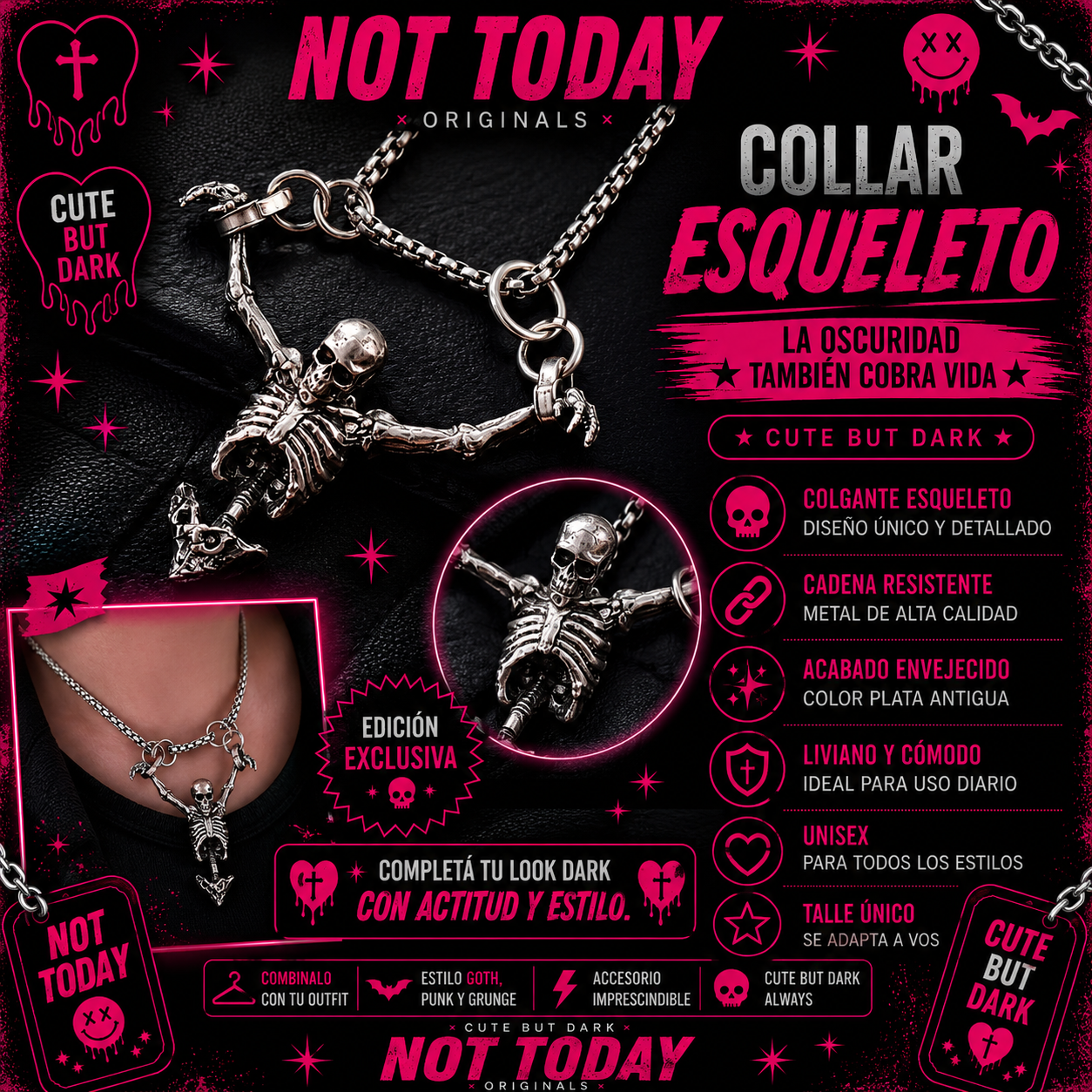Collar Esqueleto Articulado – Not Today Originals