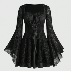 Vestido Gótico Encaje Manga Oxford – Not Today Originals