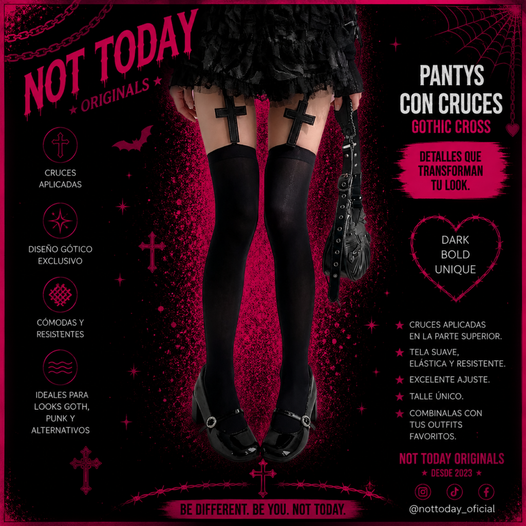 Pantys Lycra Gothic Cross – Cruces