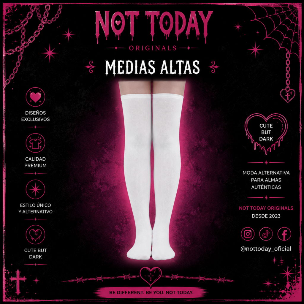 Bucanera Kawaii Blancas - Medias Aesthetic K-pop R