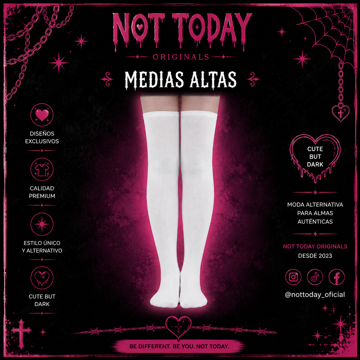 Bucanera Kawaii Blancas - Medias Aesthetic K-pop R