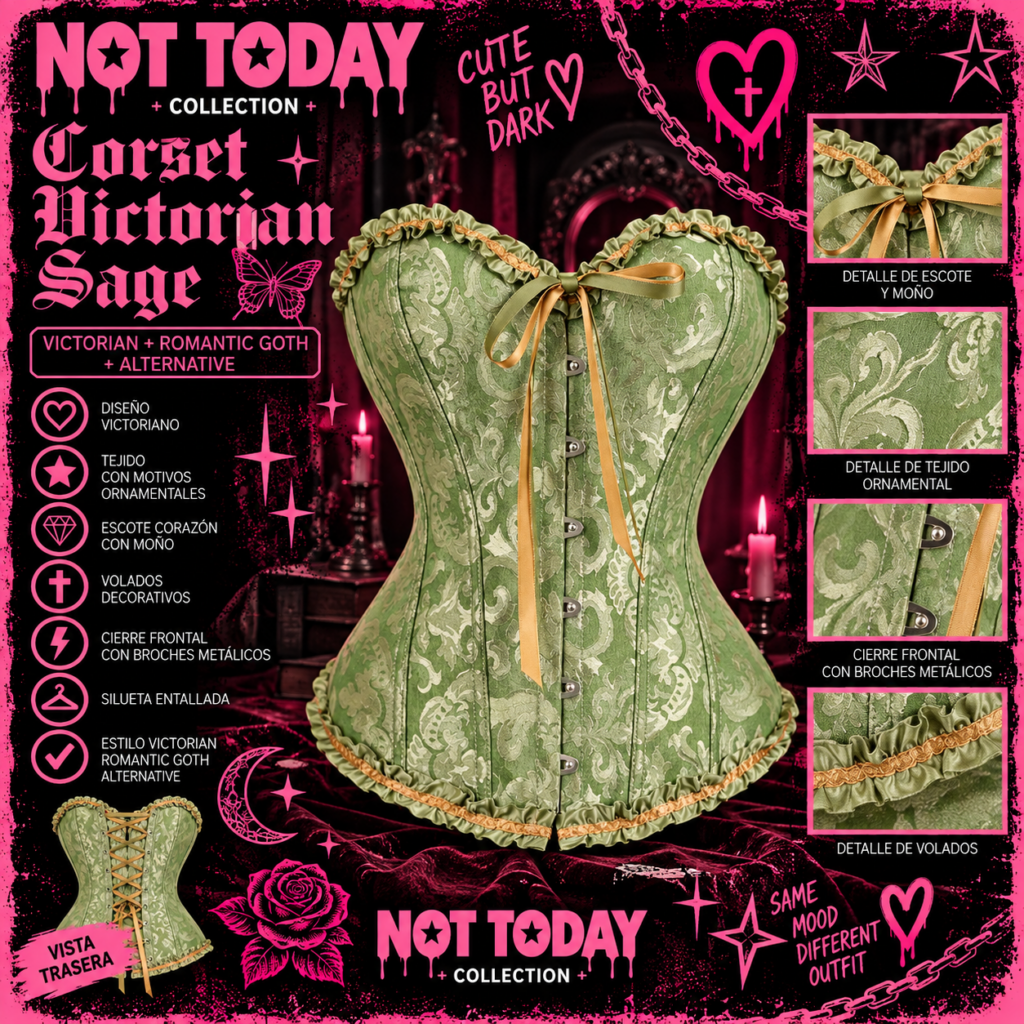 Corset Victoriano Verde – Not Today