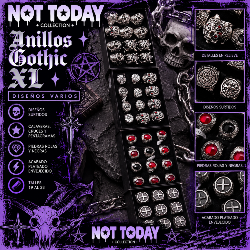 Anillos Gothic XL – Diseños Varios
