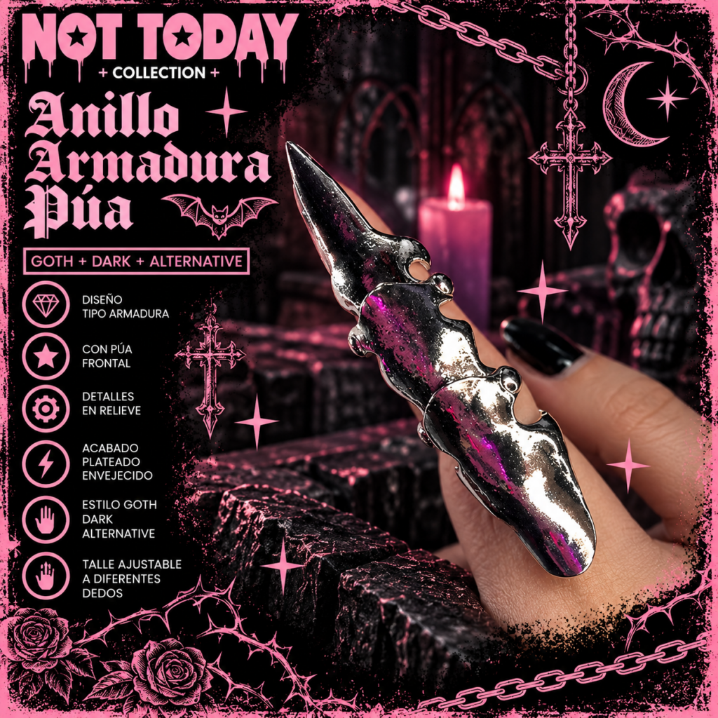 Anillo Armadura Púa Gothic – Not Today