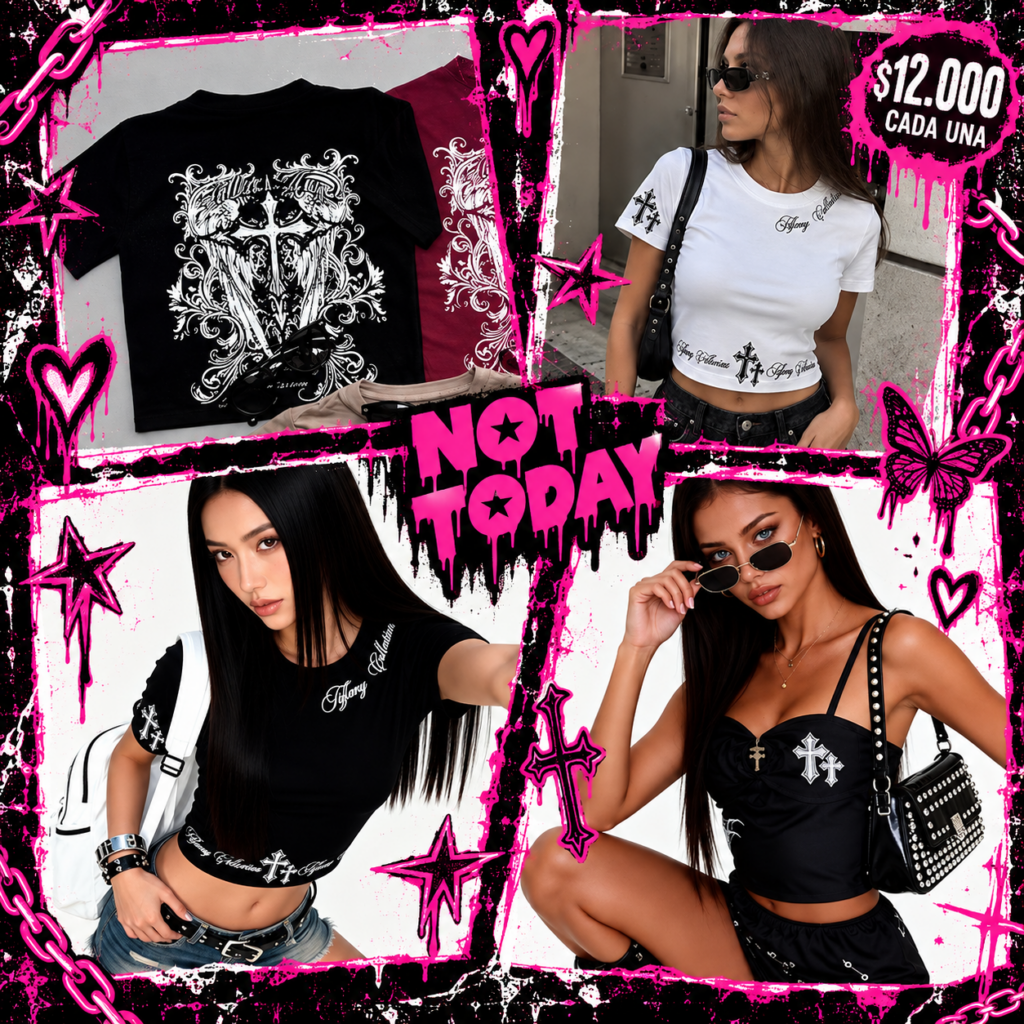 Tops & Baby Tees Gothic Collection – Not Today - 12 mil pesos
