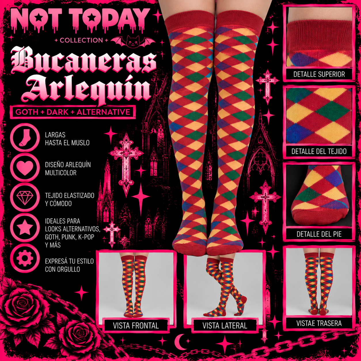 Bucaneras Arlequín Multicolor